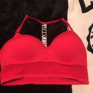 Vs pink push up sports bra